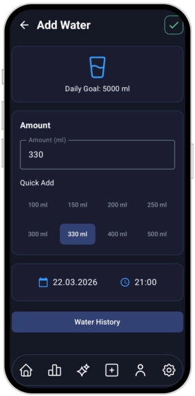 Zielfit water tracker App